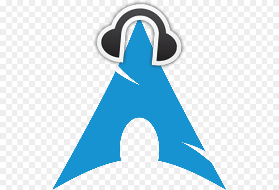 Headphones And Arch Linux Logo Logo Arch Linux, Clothing, Hat, Head, Person Free Png Download