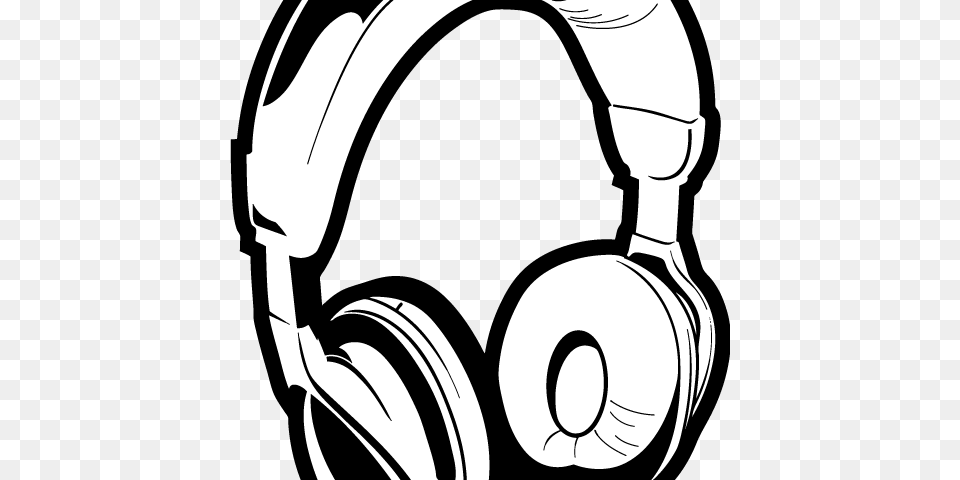 Headphones Clipart Black And White Crafts And Arts, Electronics Png Image