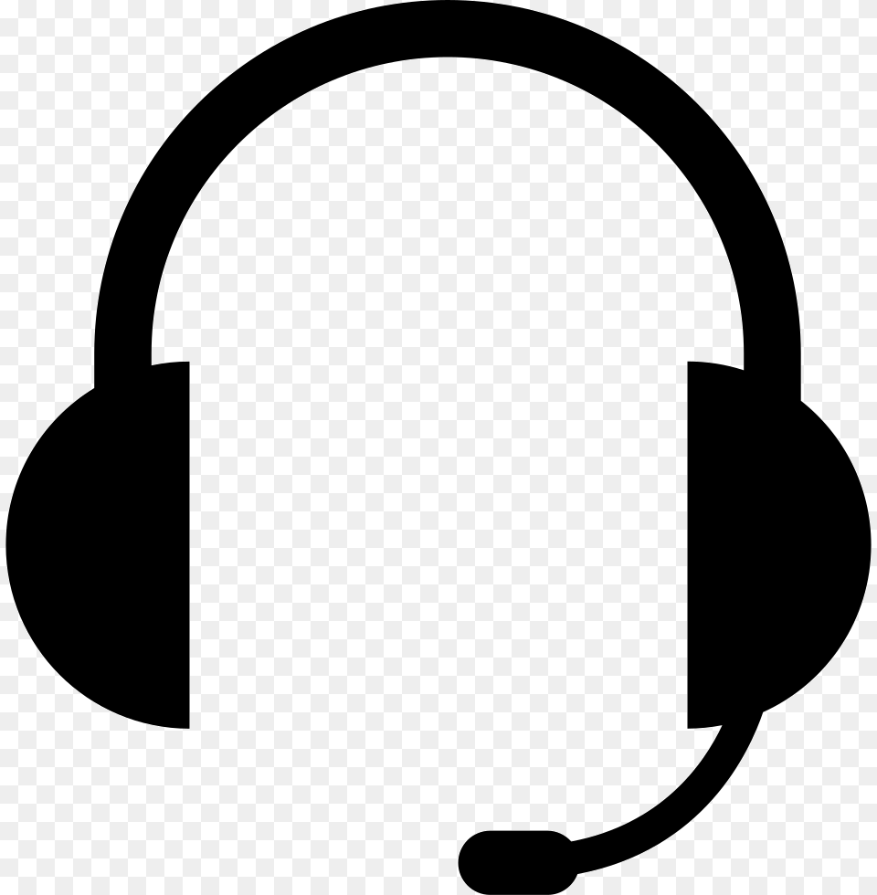 Headphones Clipart Headset Icon, Electronics, Stencil Free Transparent Png