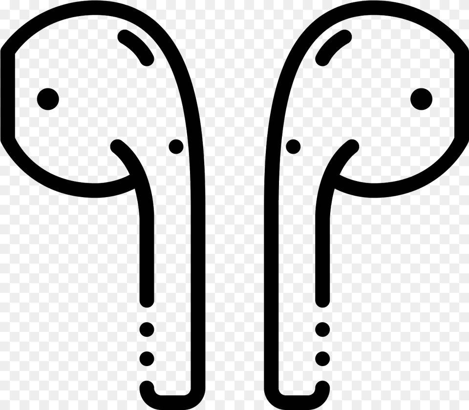 Headphones Download Earbud Icon, Gray Free Transparent Png