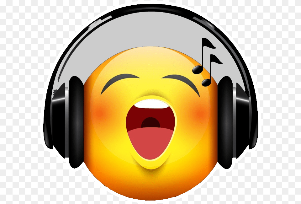 Headphones Emoji Emoji Singing, Electronics Free Png Download