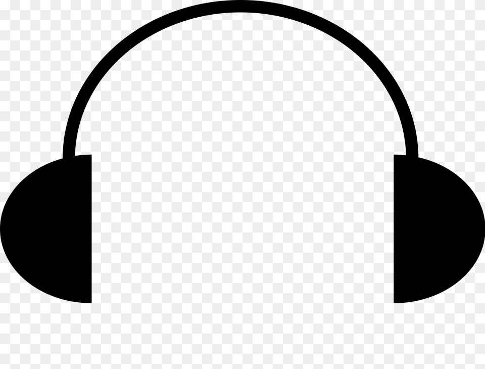 Headphones Icon, Gray Free Png