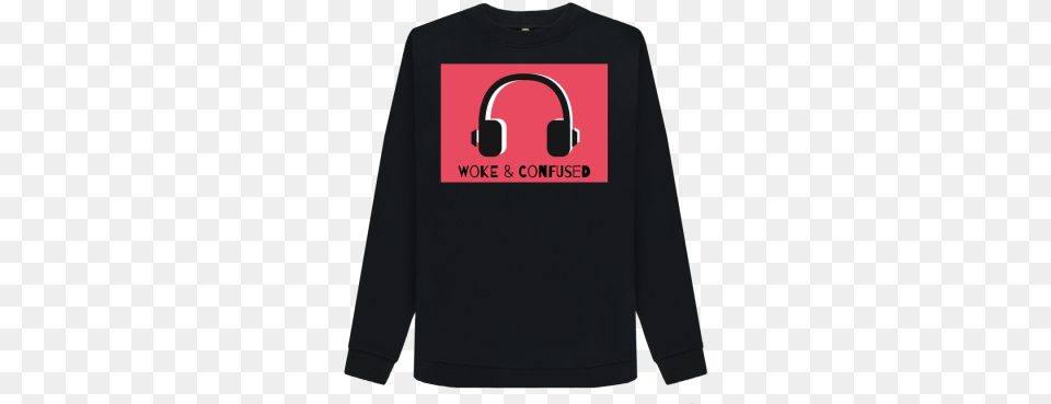 Headphones Logo Sweater, Clothing, Long Sleeve, Sleeve, Knitwear Png Image