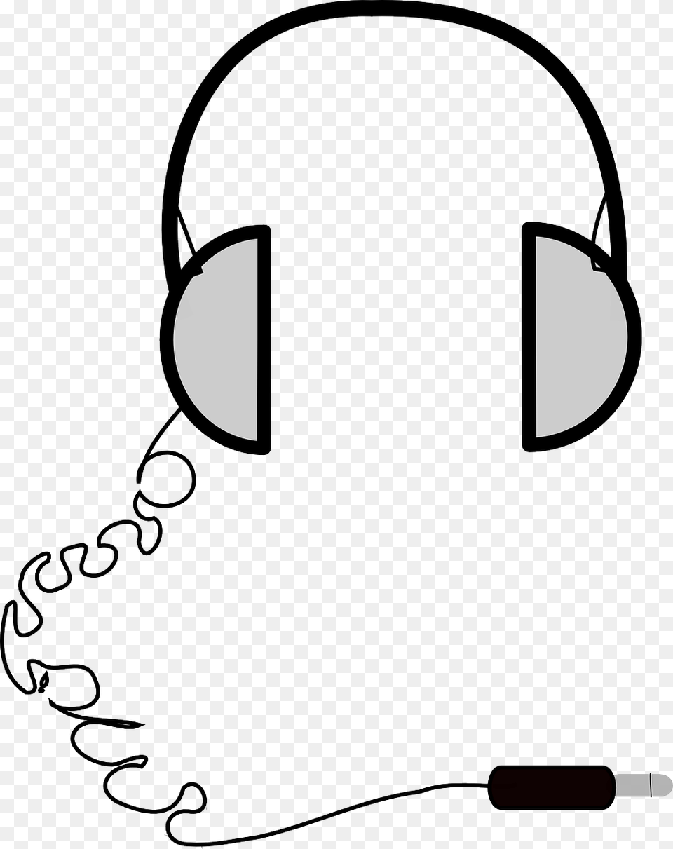 Headphones Simple Auriculares Faciles De Dibujar, Stencil, Electronics, Device, Grass Png