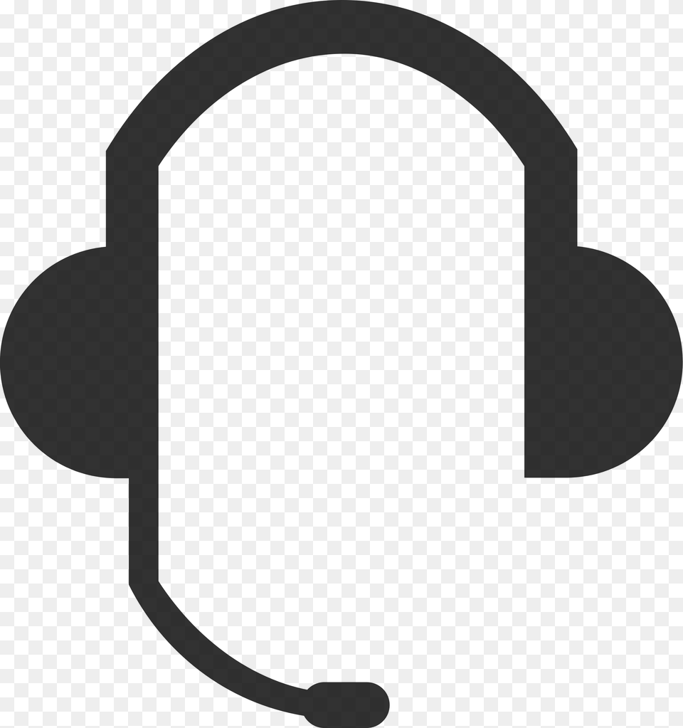 Headset Clip Art, Gray Png