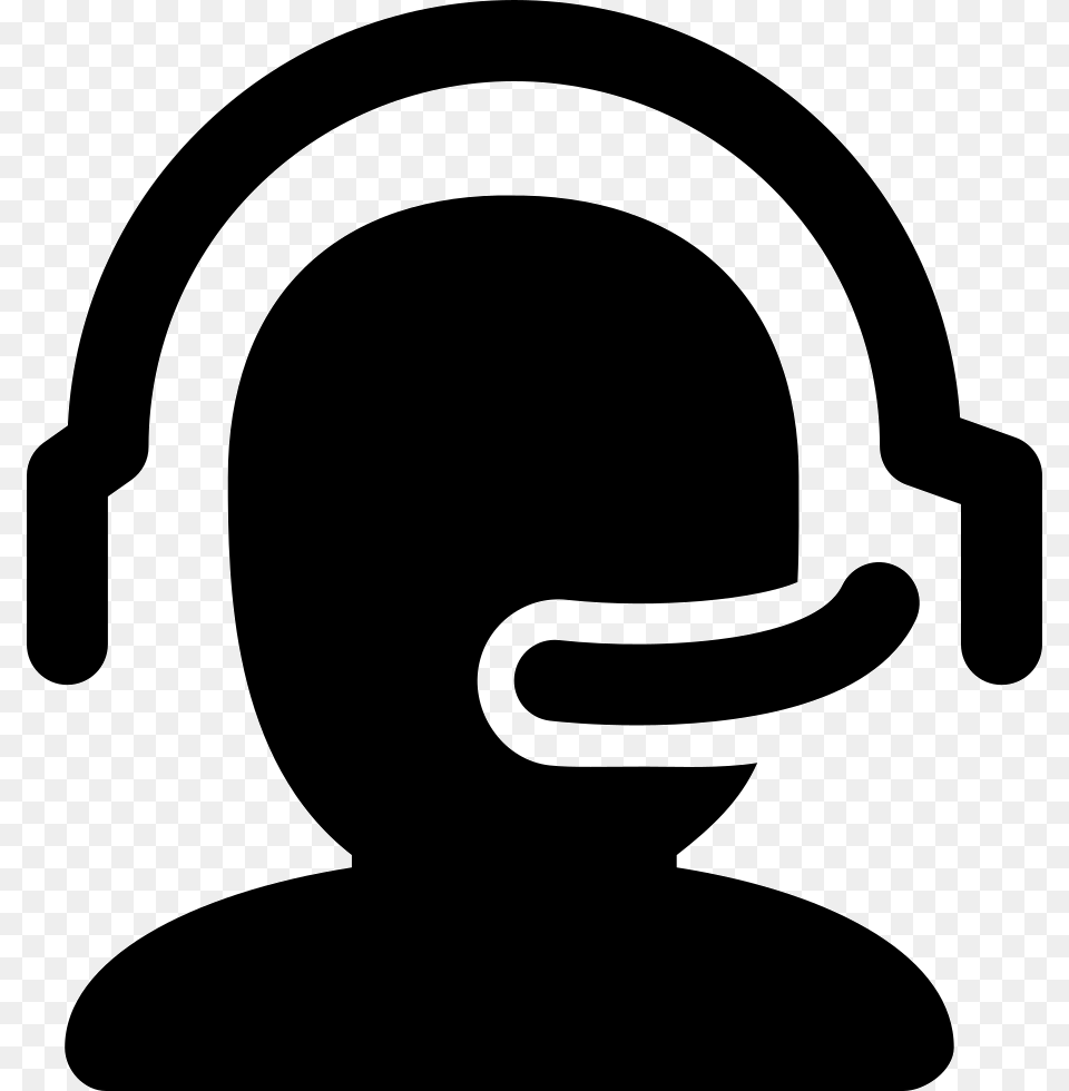 Headset Icon Download, Stencil, Electronics, Silhouette, Baby Png Image