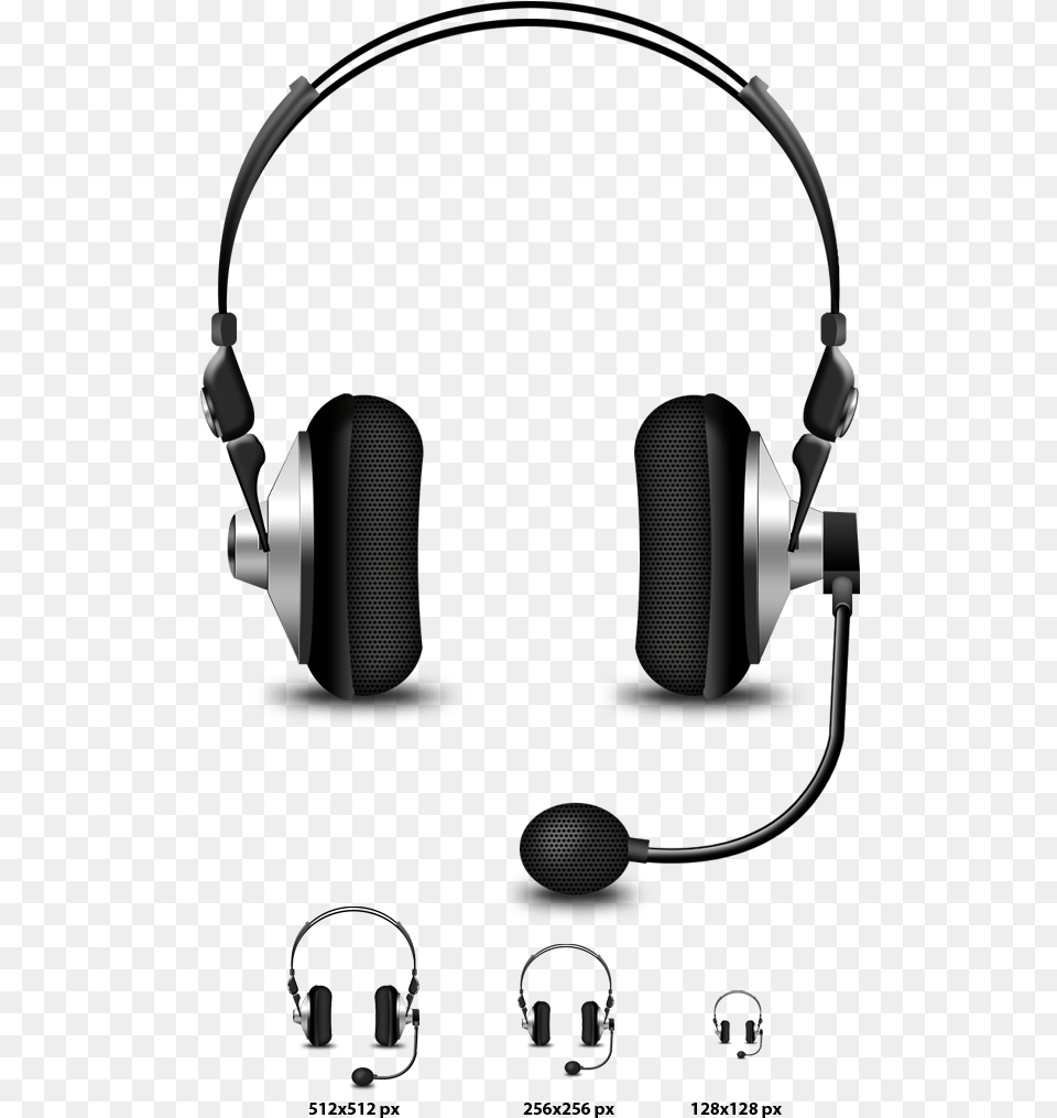 Headset With Mic Transparent Background, Electronics, Headphones Png Image