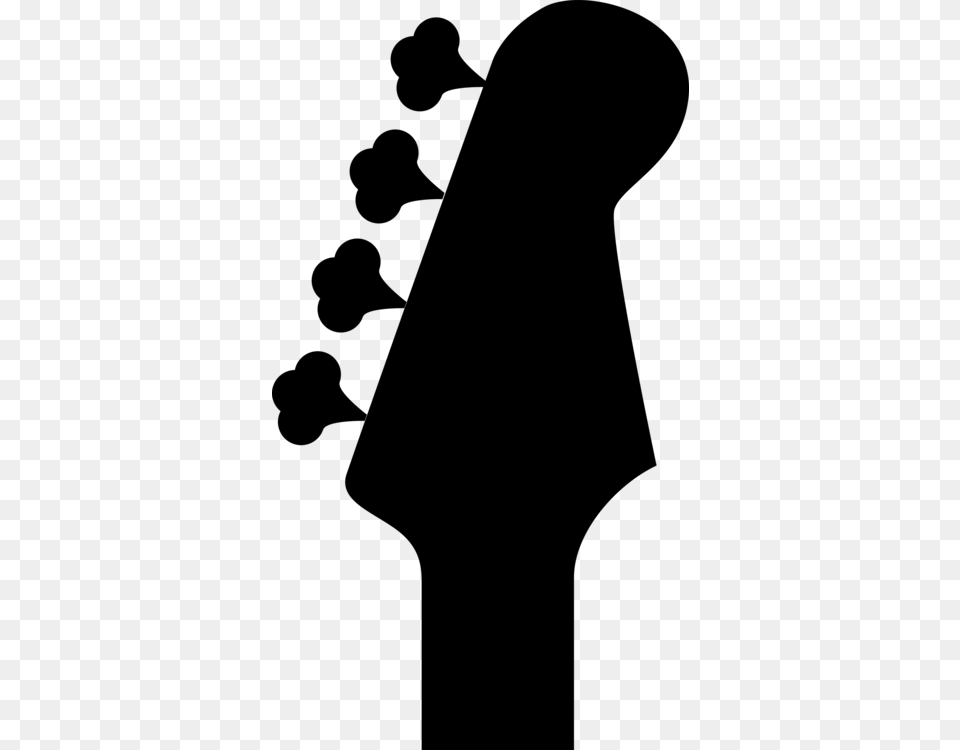 Headstock Bass Guitar Double Bass Acoustic Guitar, Gray Free Png