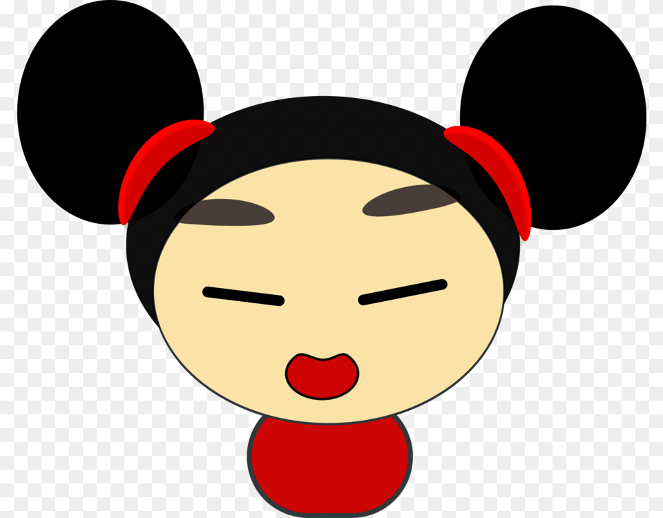 Headwomanblack Hair Small Asian Eyes Cartoon, Toy Free Png Download