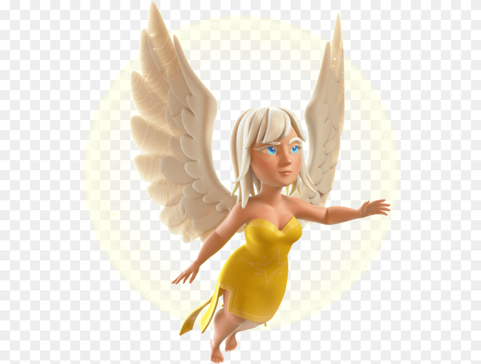 Healer From Clash Of Clans, Angel, Adult, Female, Person Png Image