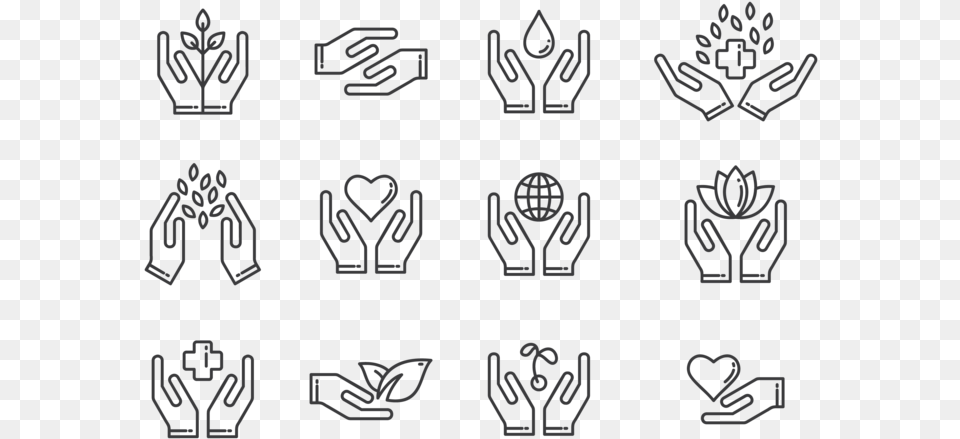 Healing Hands Icons Vector Healing Hands Icon Set, Nature, Outdoors, Scoreboard, Snow Free Png