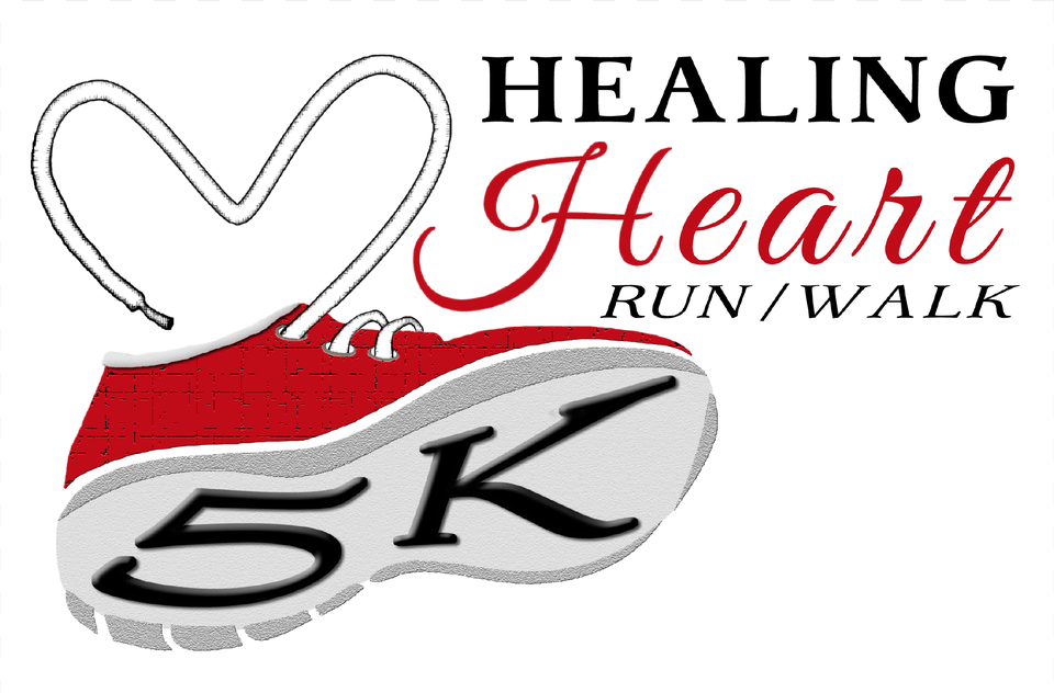 Healing Heart 5k Sneaker Logo Logo, Clothing, Footwear, Shoe, Text Free Transparent Png