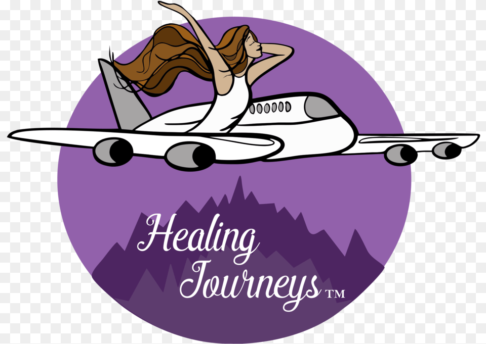 Healing Journeys Logo Cartoon, Vehicle, Aircraft, Airliner, Airplane Free Png Download