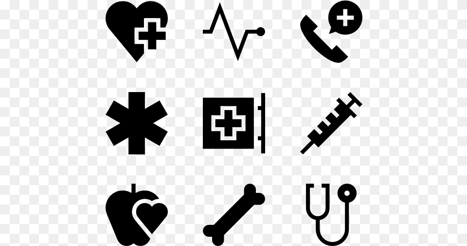 Health Care Elements Nurse Icons, Gray Free Png Download