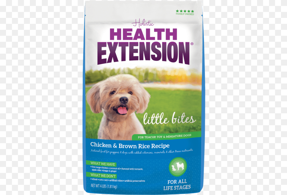Health Extension Little Bites Chicken And Brown Rice Health Extension Dog Food, Advertisement, Poster, Canine, Animal Free Png