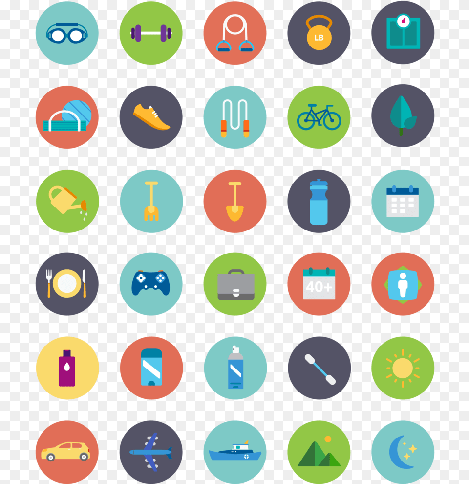 Health Icon Set Icon, Text, Number, Symbol Png Image