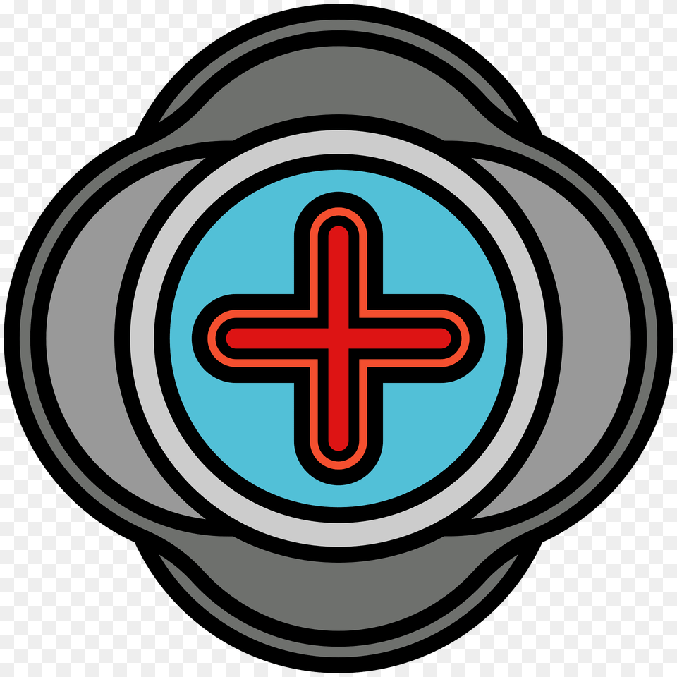 Health Powerup Clipart, Cross, Symbol, Ammunition, Grenade Png Image