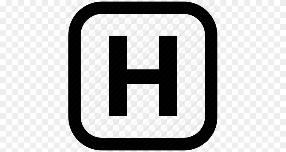 Health Sign Healthcare Hospital Hospital Symbol Letter H Icon, Architecture, Building, Cutlery, Fork Free Png