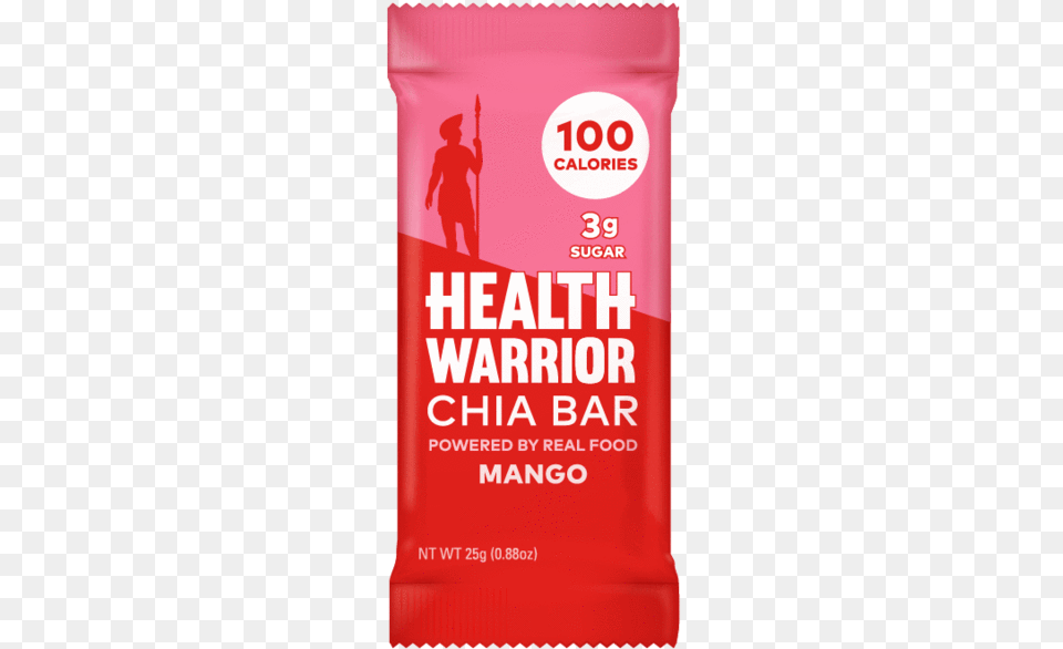Health Warrior Mango Chia Bar Chia Seed, Advertisement, Adult, Male, Man Png Image
