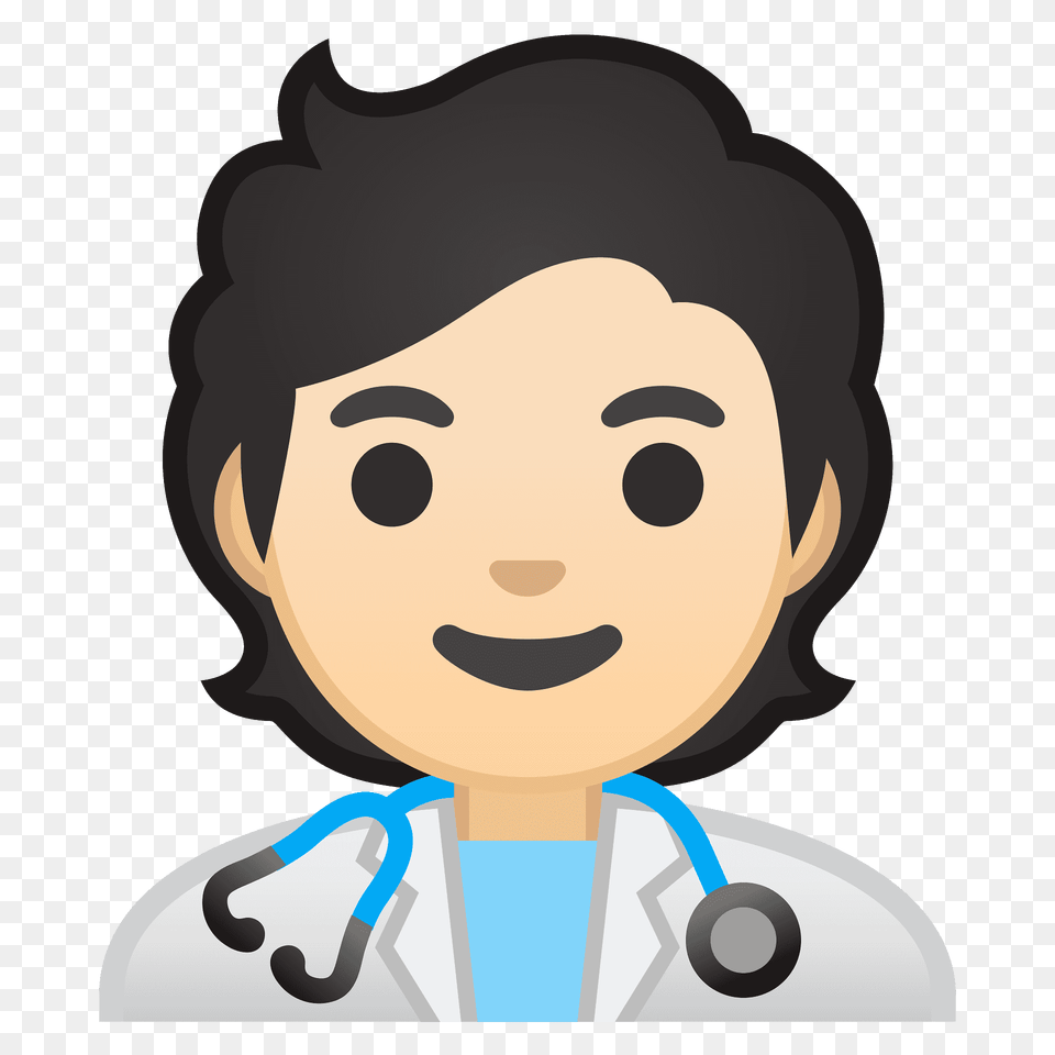 Health Worker Emoji Clipart, Clothing, Coat, Face, Head Free Png