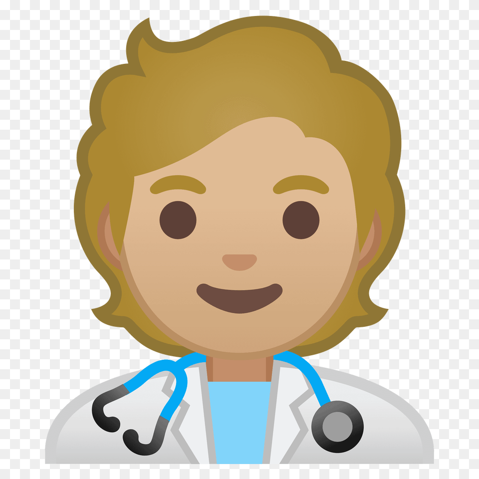 Health Worker Emoji Clipart, Clothing, Coat, Lab Coat, Portrait Free Png