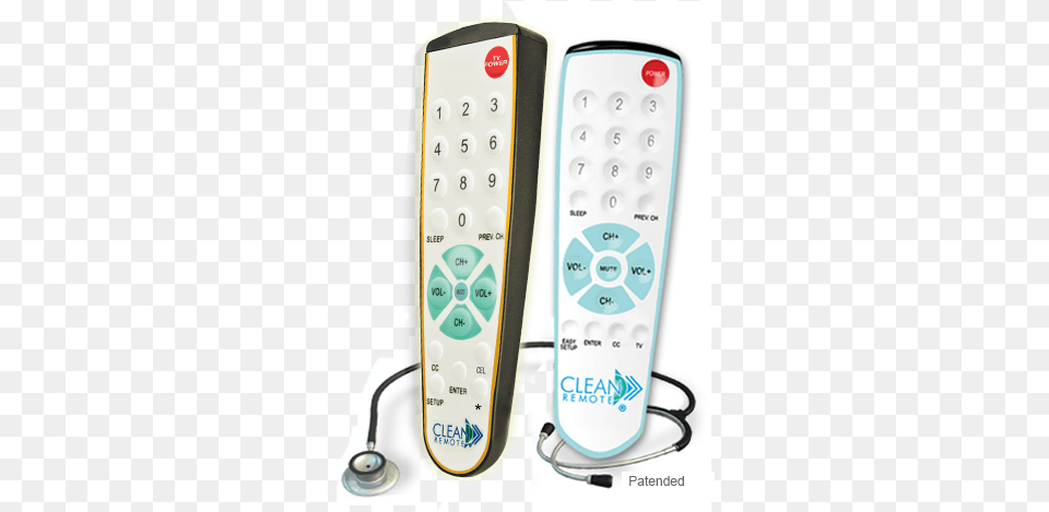 Healthcare Giver Germ Tv Remote Control Universal Clean Remote Designer Series Universal Remote Control, Electronics, Remote Control Free Png