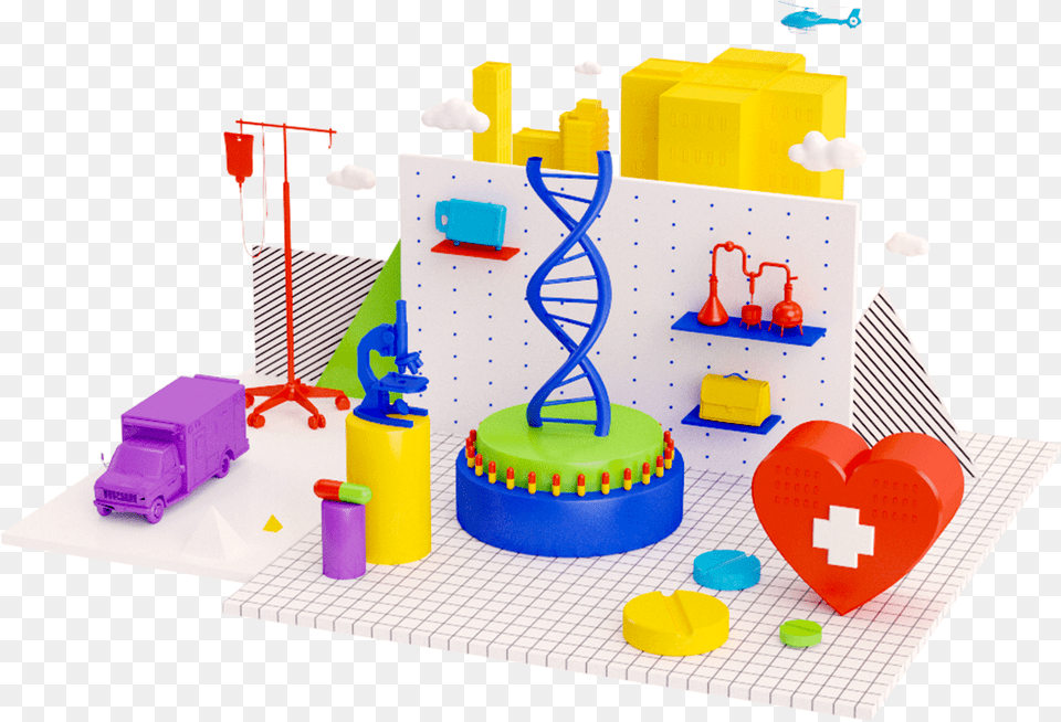 Healthcare Illustration By Pinch Studio Construction Set Toy, Play Area, Machine, Wheel Free Transparent Png