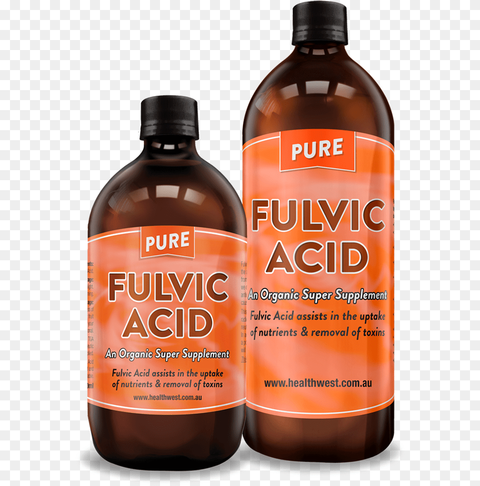 Healthwest Fulvic Acid Fulvic Acid, Bottle, Syrup, Seasoning, Food Png Image