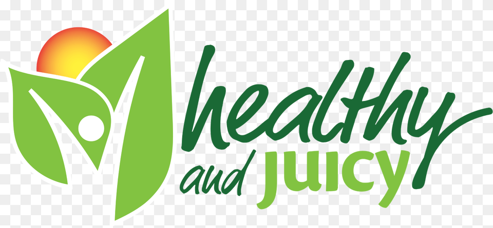 Healthy And Juicy U2013 Logos Healthy And Juicy Logo, Green, Food, Fruit, Plant Free Png Download