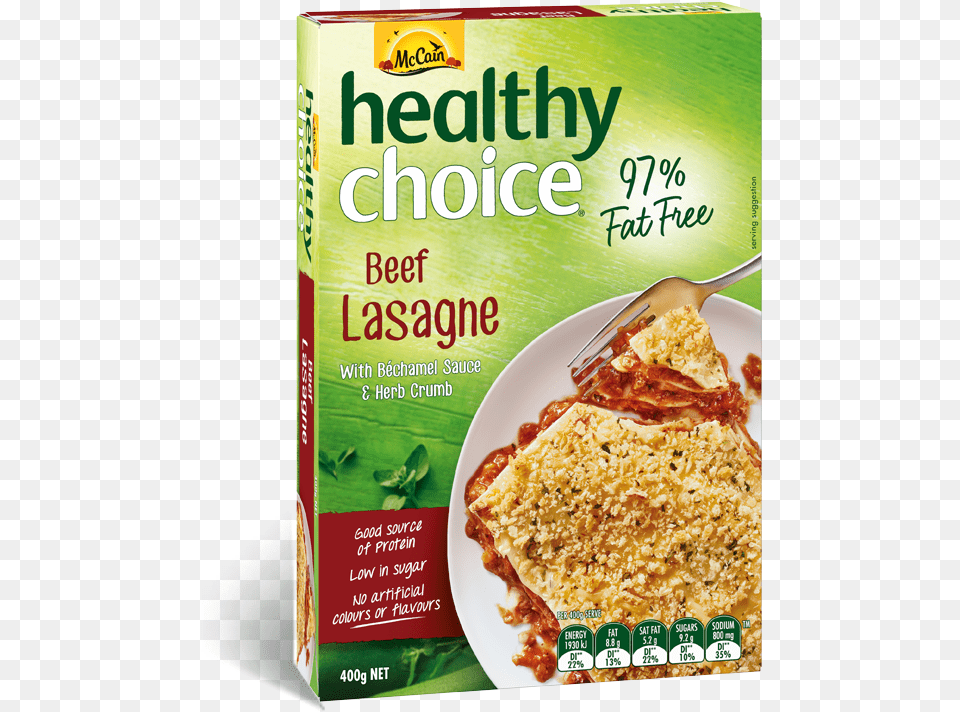 Healthy Choice Beef Lasagne, Food, Cutlery, Fork, Breakfast Free Transparent Png