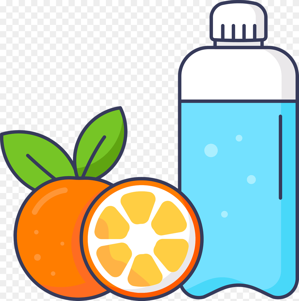 Healthy Clipart, Bottle, Citrus Fruit, Food, Fruit Free Png