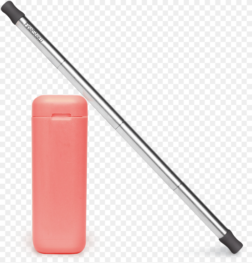 Healthy Coral Reusable Straw, Baton, Stick, Device Free Png