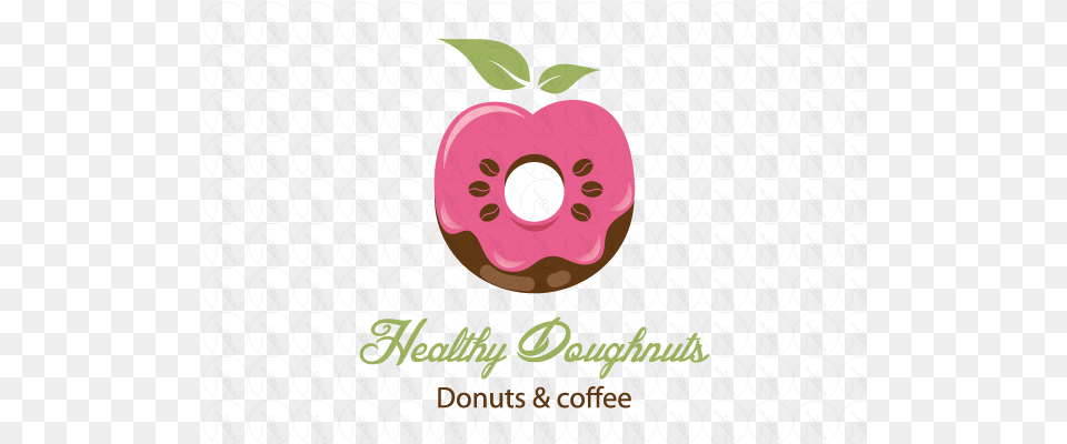 Healthy Doughnuts Apple And Coffee Healthy Donut Logo, Food, Sweets, Fruit, Plant Free Png