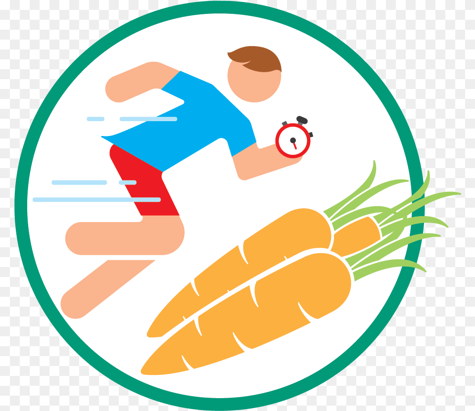Healthy Eating Active Living Healthy Lifestyle Logo, Carrot, Food, Plant, Produce Png Image