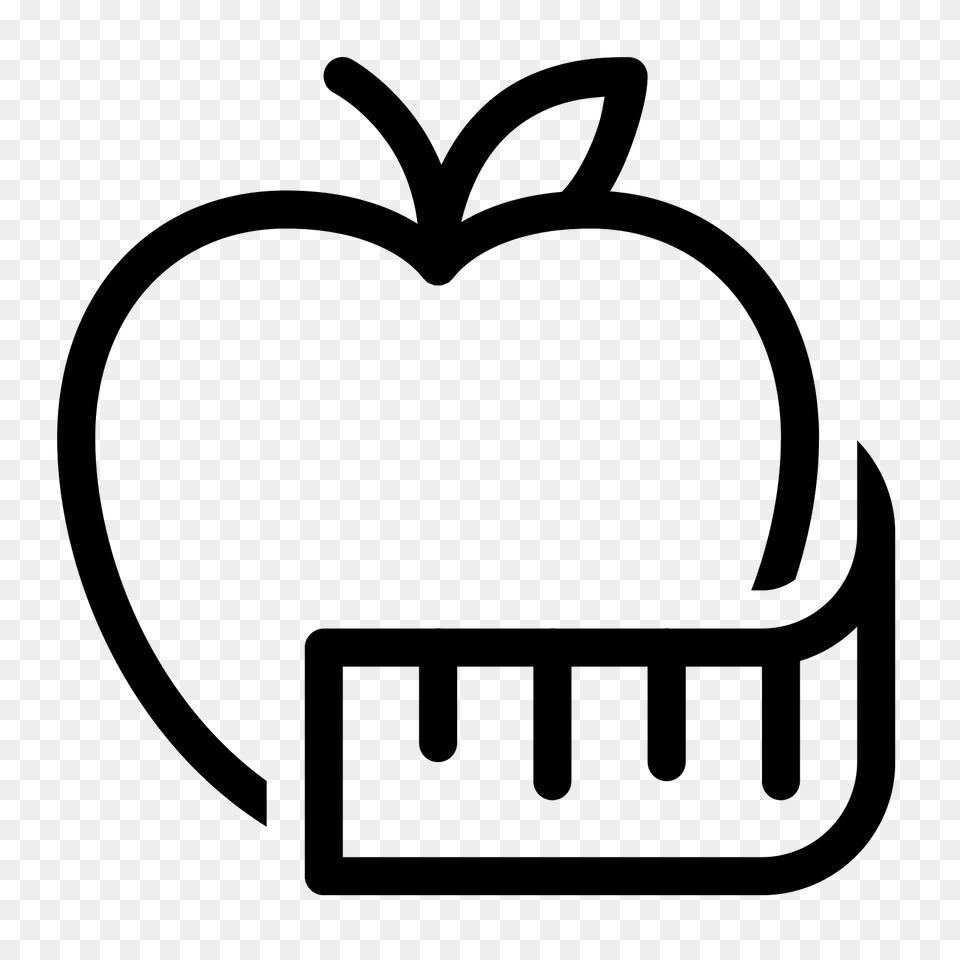 Healthy Eating Icon, Gray Free Png Download