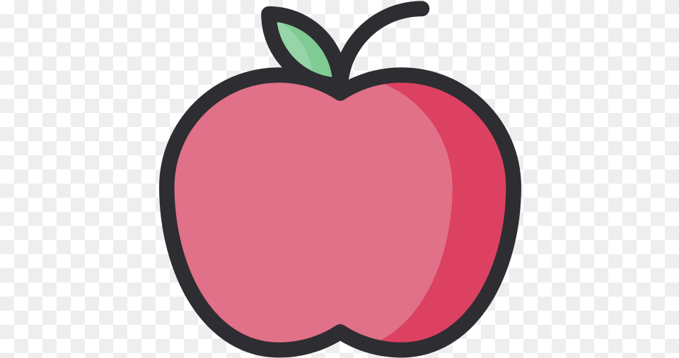 Healthy Food Apple Icon Pink Apple Vector, Fruit, Plant, Produce Free Png Download