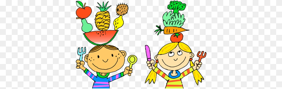 Healthy Food Eat Drawing Clipart Diet Transparent Eating Healthy Foods Clipart, Cutlery, Baby, Person, Plant Png