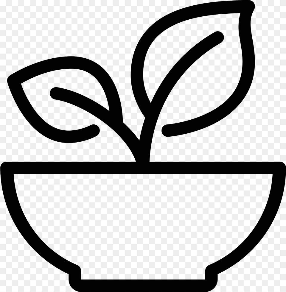 Healthy Food Icon, Gray Free Png Download