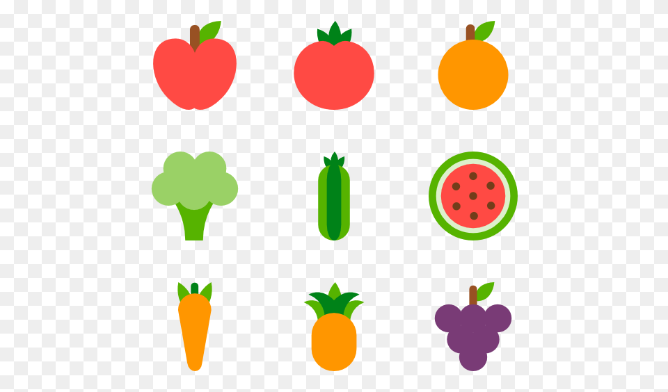 Healthy Food Icon Packs, Fruit, Plant, Produce, Carrot Png Image