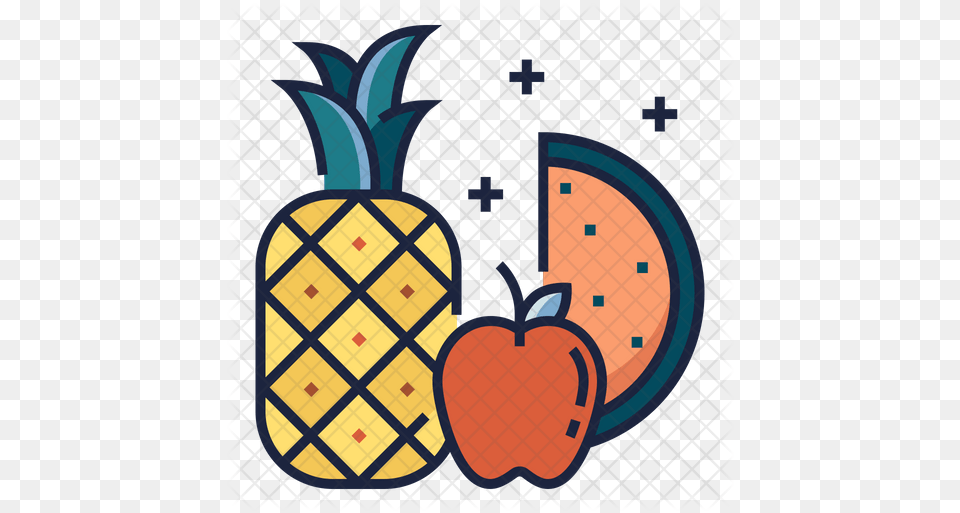 Healthy Food Icon Pineapple Icon, Fruit, Plant, Produce Free Png