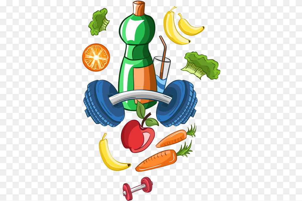 Healthy Food Illustration, Banana, Fruit, Plant, Produce Free Png