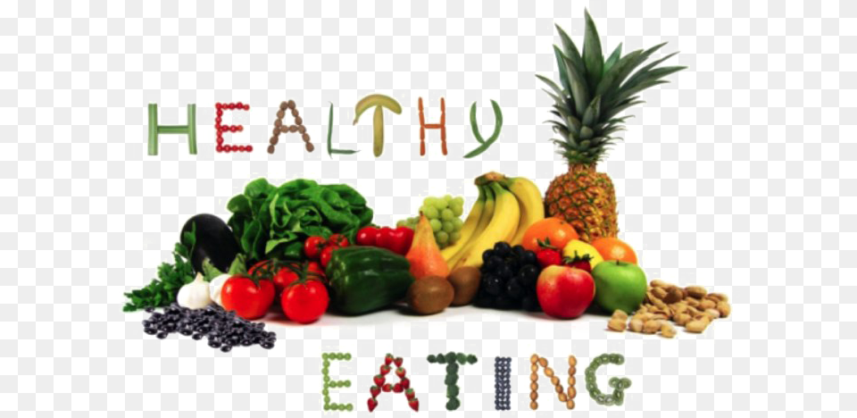 Healthy Food Transparent Background Eating Healthy, Fruit, Plant, Produce, Pineapple Free Png