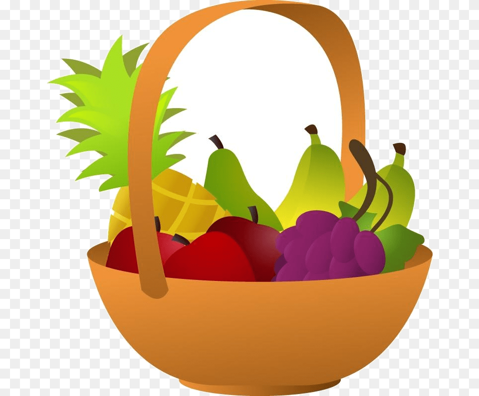 Healthy Food View Holidays And Events Clipart Healthy Clipart Transparent Background, Basket, Fruit, Plant, Produce Png