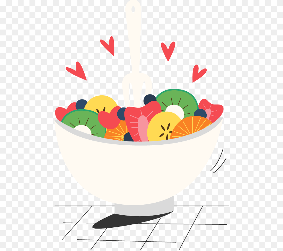 Healthy Foods Background Fruit Salad Clipart, Cutlery, Bowl, Fork Png