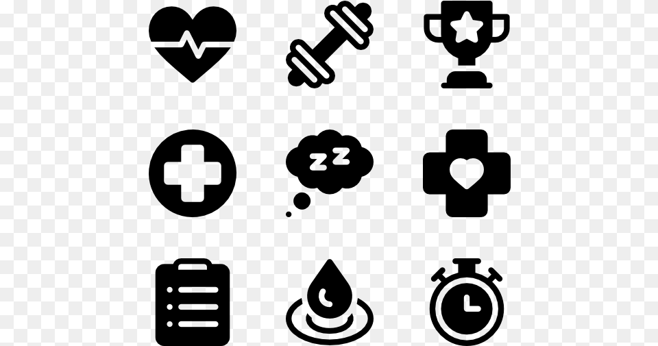 Healthy Icon, Gray Free Png Download