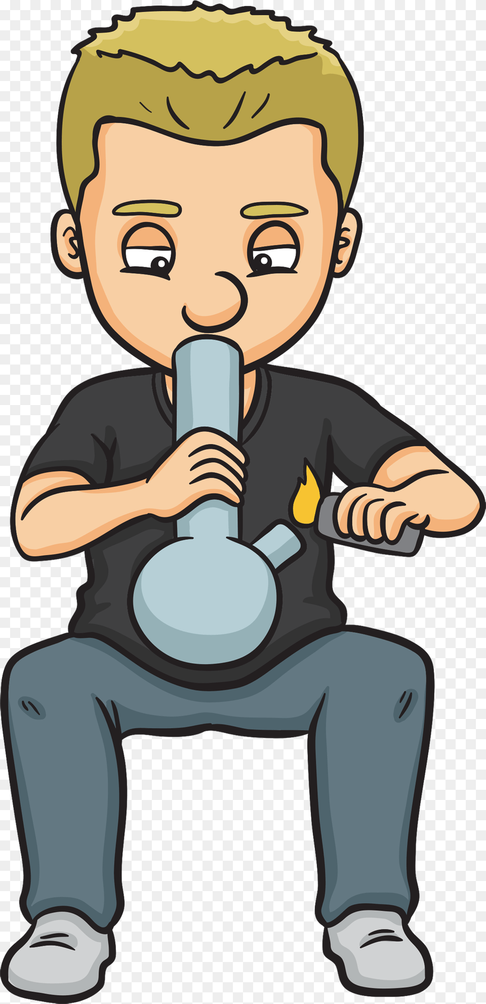 Healthy Monger Someone Smoking Weed Cartoon, Baby, Person, Face, Head Free Transparent Png