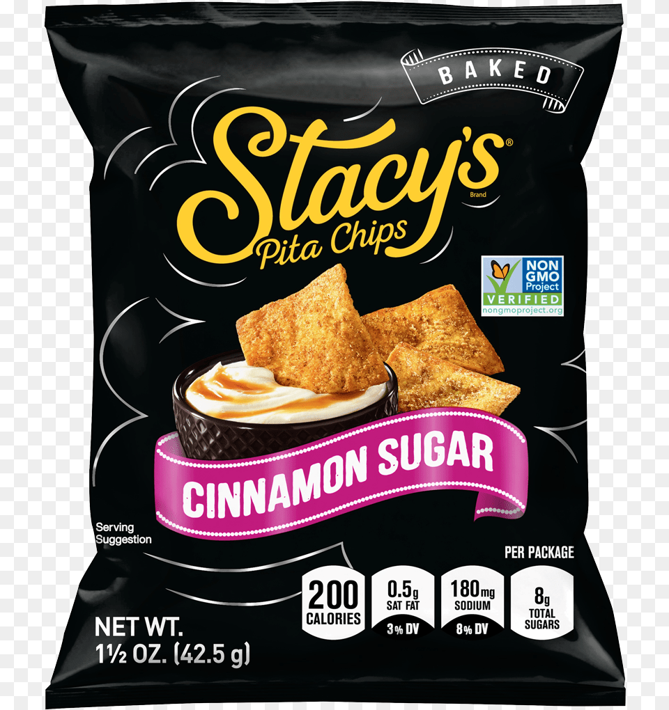 Healthy Office Snacks Stacey S Pita Chips Stacy39s Cinnamon Chips, Advertisement, Food, Snack, Bread Png Image