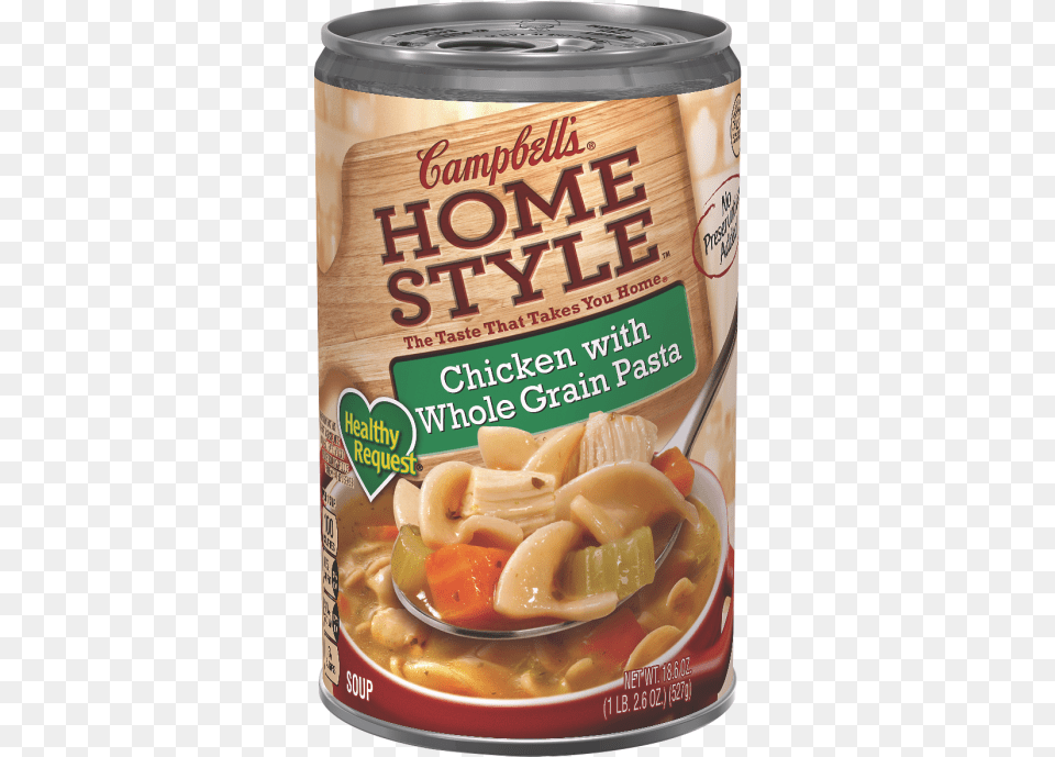 Healthy Request Chicken With Whole Grain Pasta Soup Yellow Curry, Aluminium, Tin, Food, Ketchup Free Png