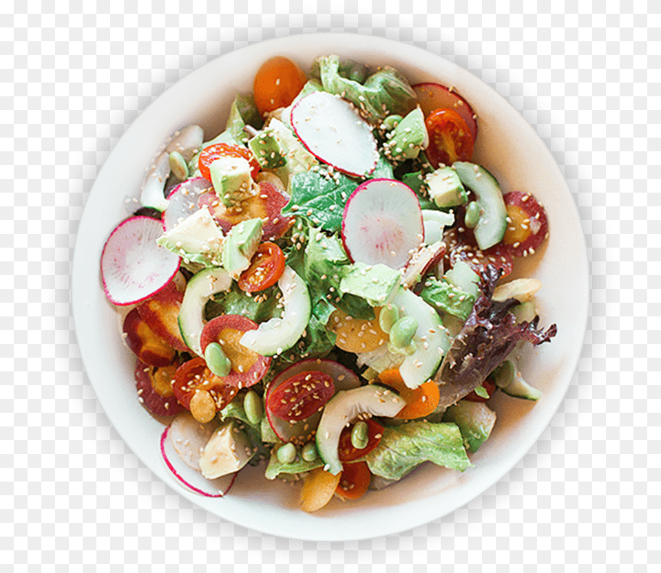 Healthy Salad Top View Food, Meal, Plate, Lunch, Dish Png Image