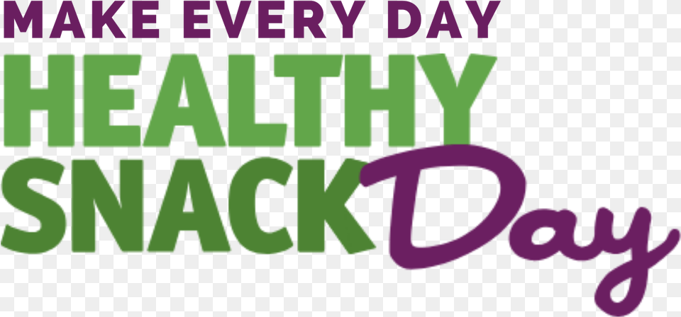 Healthy Snack Day Healthy Snack Day Logo, Purple, Green, Text Png